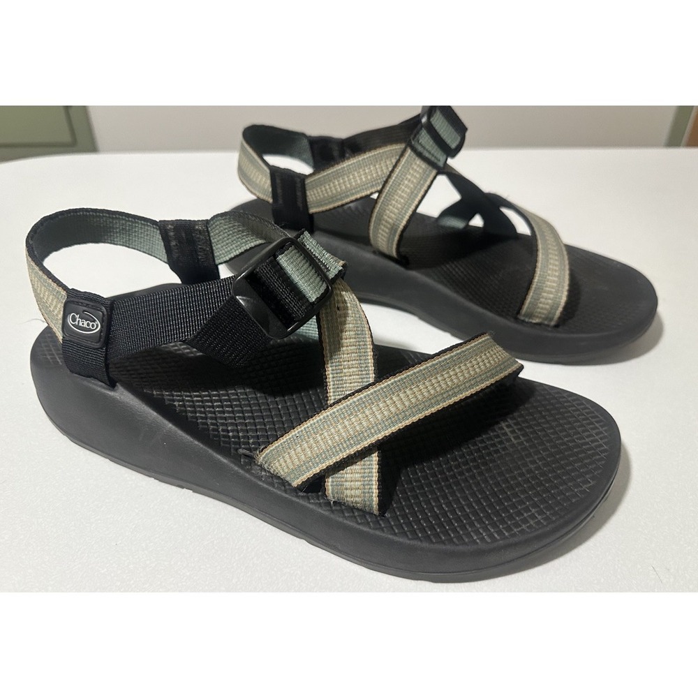 Chaco Classic Z/1 Men's Size 11 Green Black Outdoor Hiking Sandals Rubber